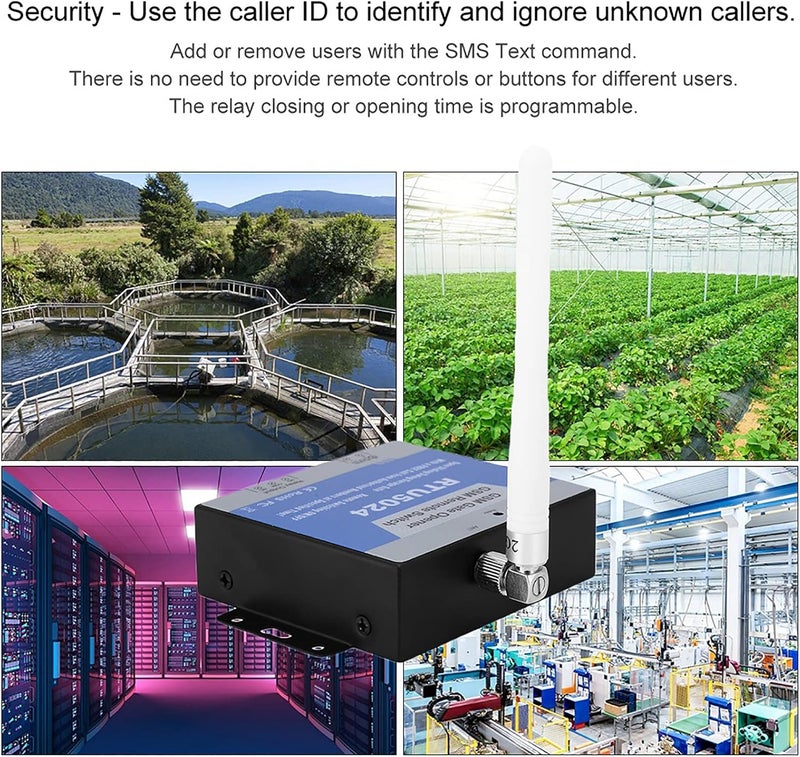 POCREATION RTU5024 GSM Mobile Phone Access Controller, Remote Control Switch, No Call Charges, Security, Add or Remove Users, for Authorized Calls for Industrial Control Applications - Image 2